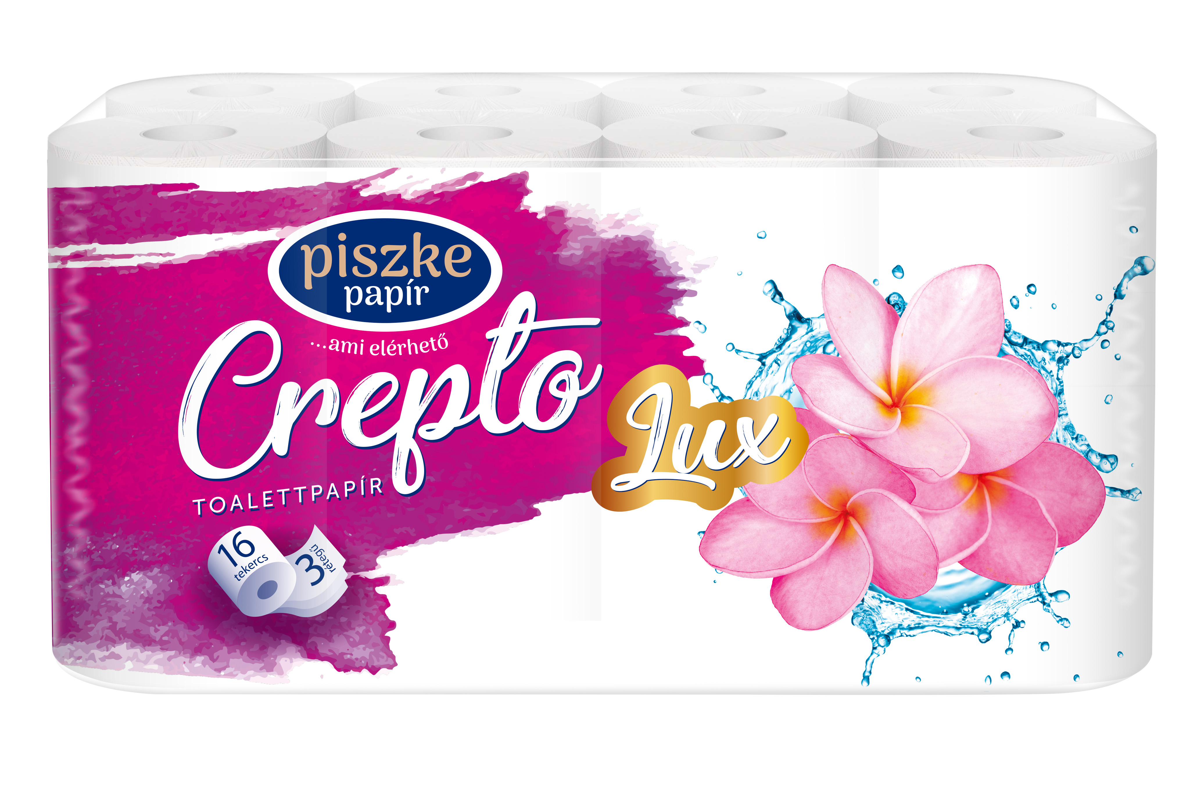 Crepto Lux 16 tekercses 3 rétegű toalettpapír